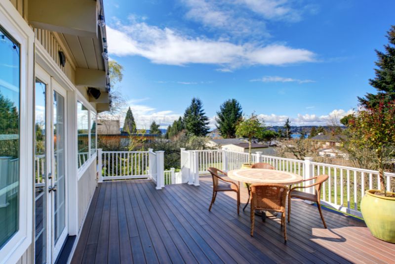 Composite decking installed on a Wollongong outdoor patio