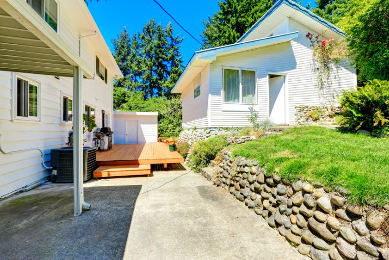 backyard verandah made with wood